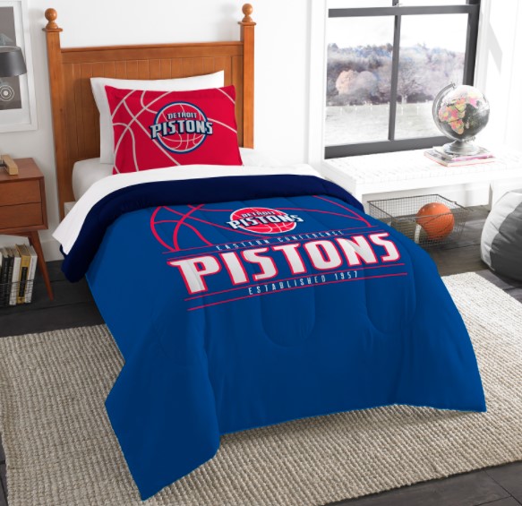 Oversized King Bedspreads 128x120 Detroit Pistons